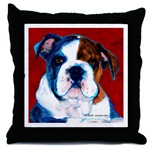 Old English Bulldog puppy pillow