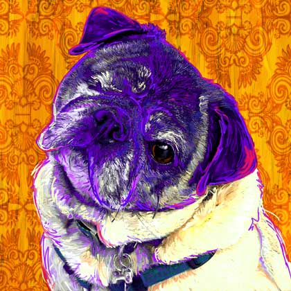 original pug art