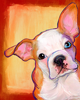 bulldog painting