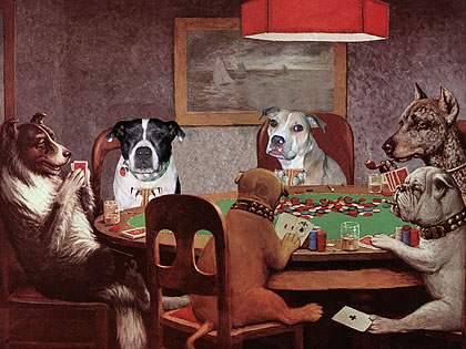 poker dog art