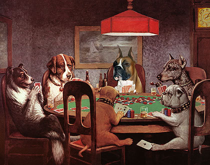 poker dog art