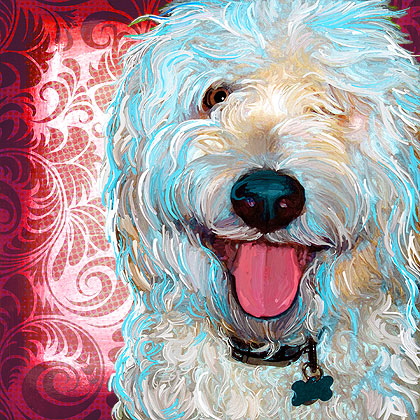 wheaten terrier portrait