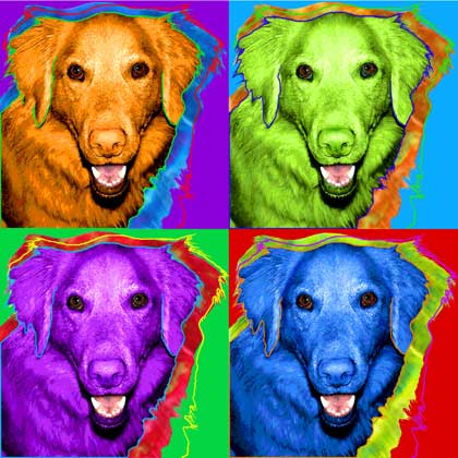 pop art dog