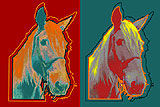 horse pop art